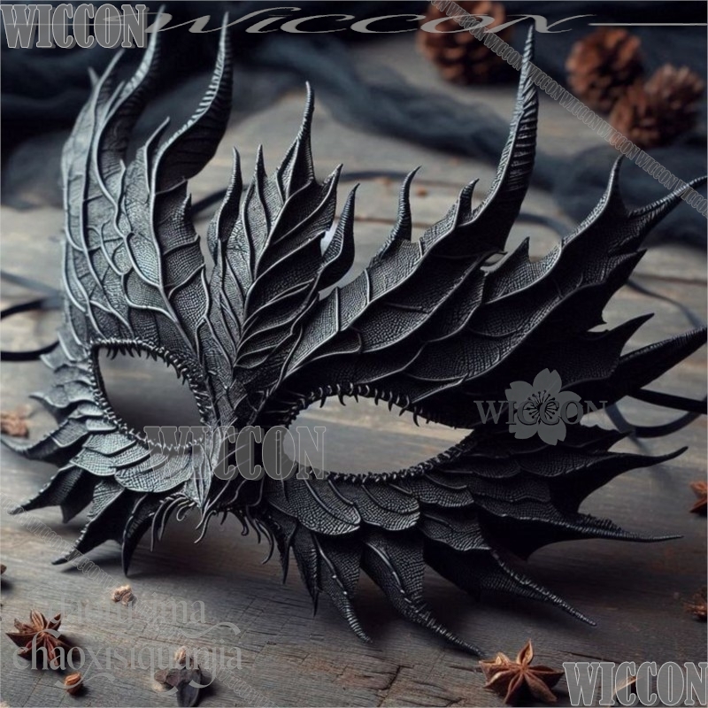 Black Face Mask Pack - Máscara de Cosplay Escama de Dragão