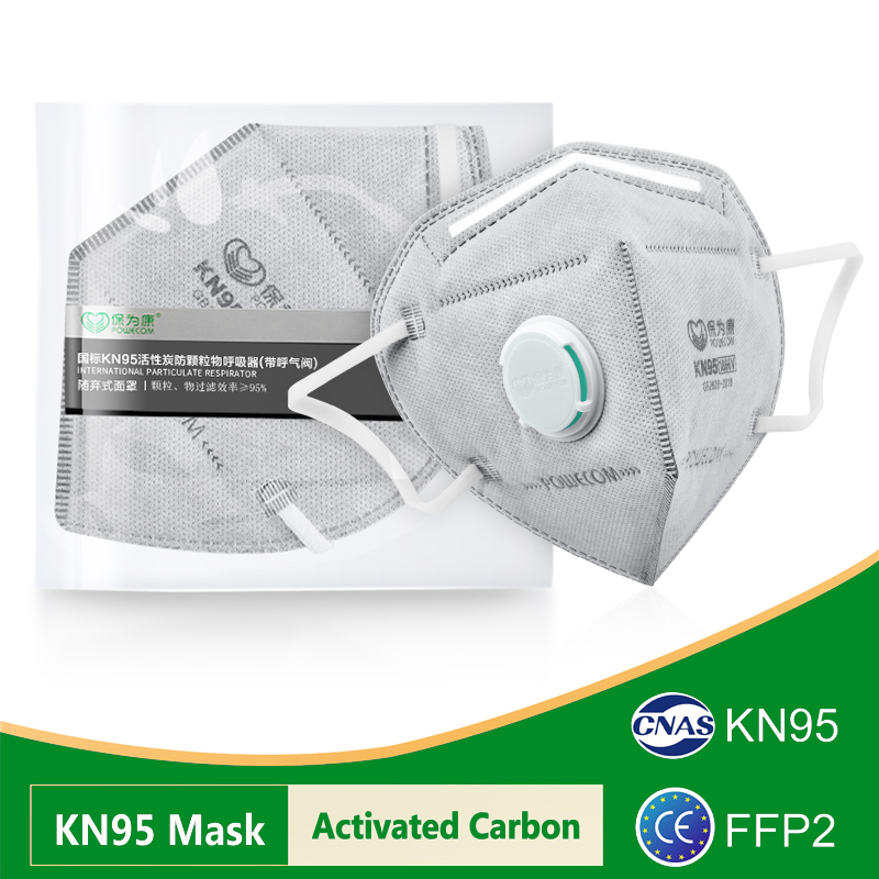 Máscaras POWECOM KN95 com Carv - Cloth Face Mask Washable avaliação e preço