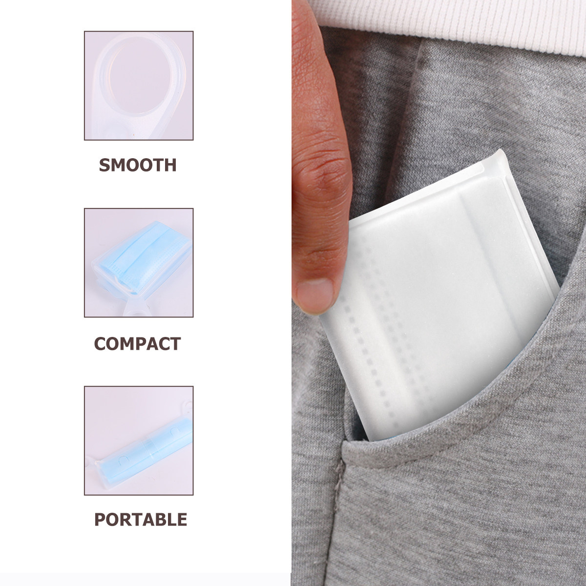 2 Peças de Caixa de Armazename - Face Mask Storage Box avaliação e preço